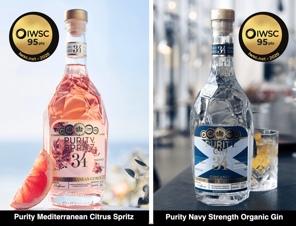Purity earns double gold at international wine spirits competition (IWSC)
