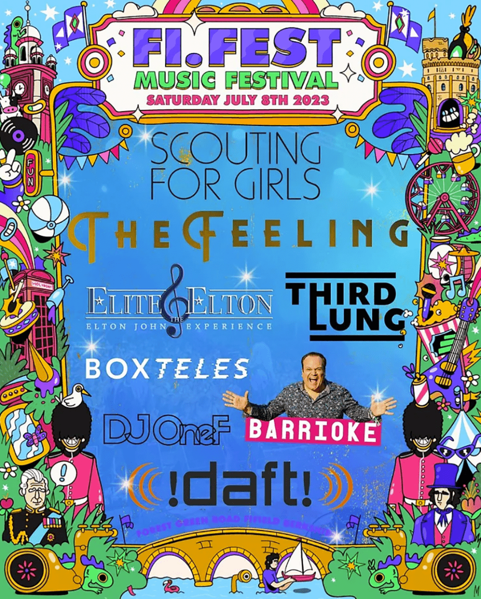 Scouting For Girls to headline Fi.Fest 2023 on Saturday 8th July 2023