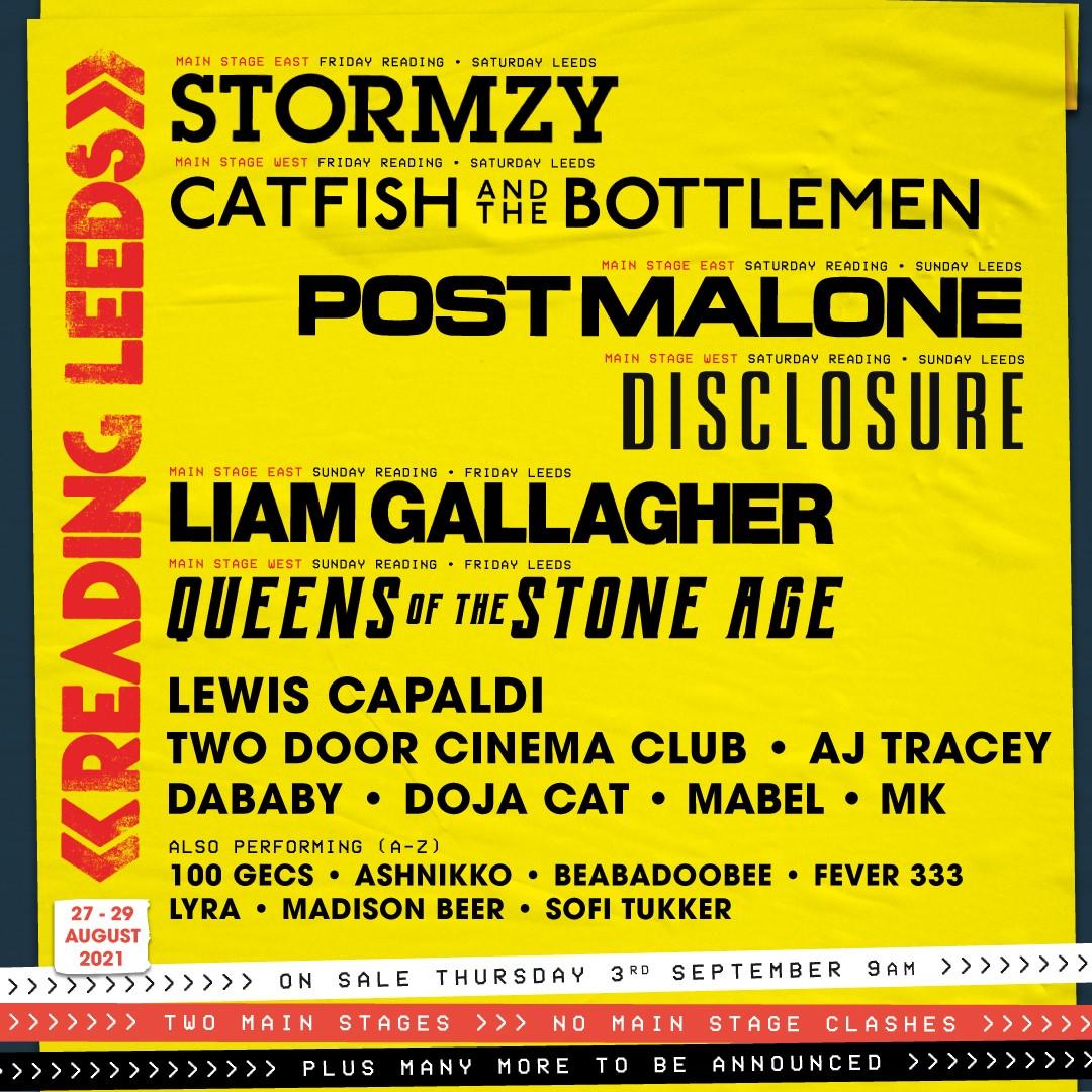 Reading Festival 2021 back with 2 extra stages and 6 headliners