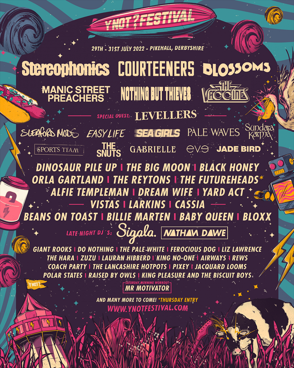 Y Not Festival announces second wave of acts including headliners Stereophonics