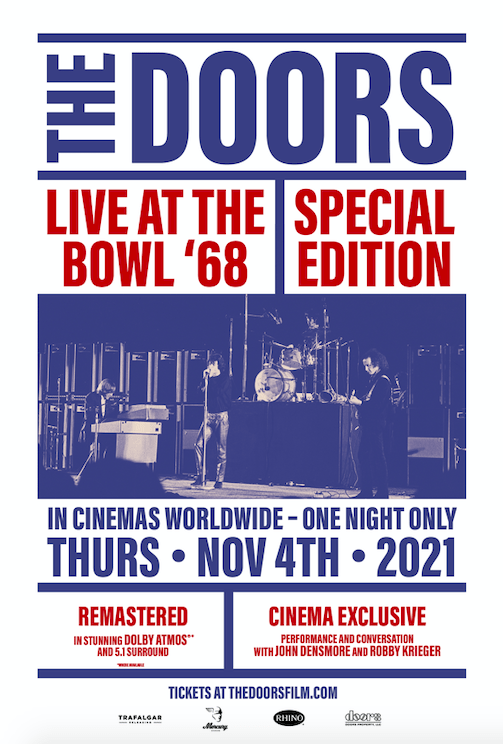 ‘The Doors: Live At The Bowl ’68 Special Edition’ coming to cinemas worldwide this November