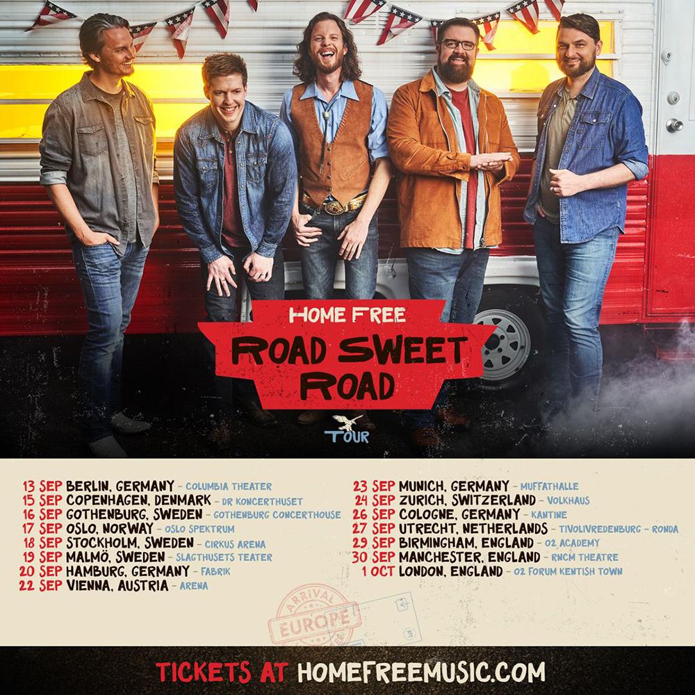 Country entertainers Home Free to return to the UK & Europe this Autumn