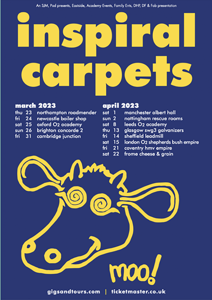 'Madchester' rock outfit Inspiral Carpets announce 2023 headline tour