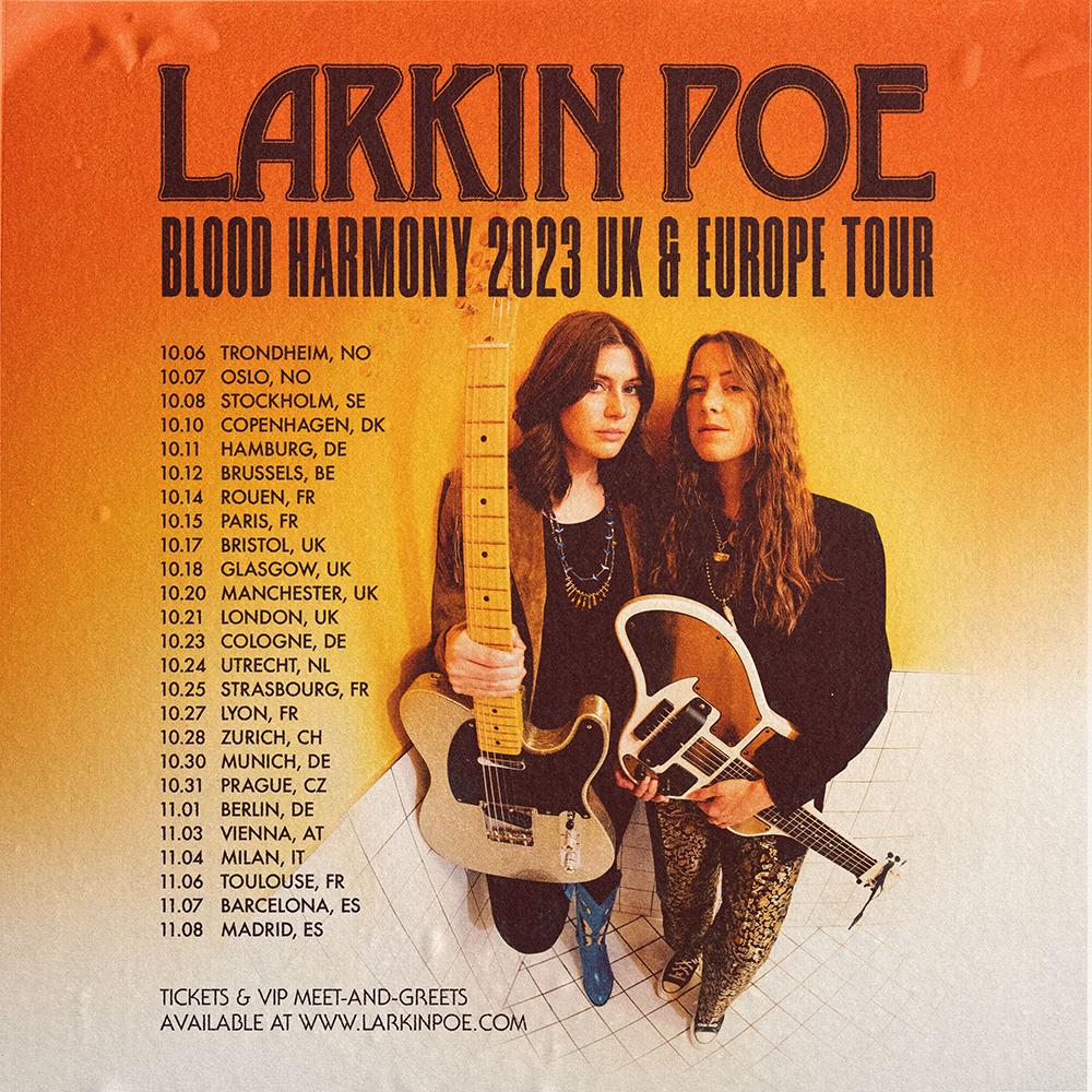 The Grammy Award nominated sister Duo Larkin Poe Announce a huge 2023 UK & European Tour