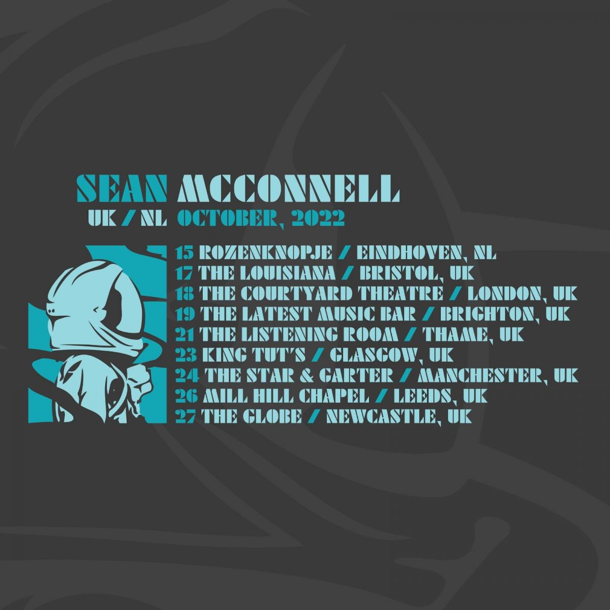 Sean McConnell announces rescheduled 2022 European dates starting this October