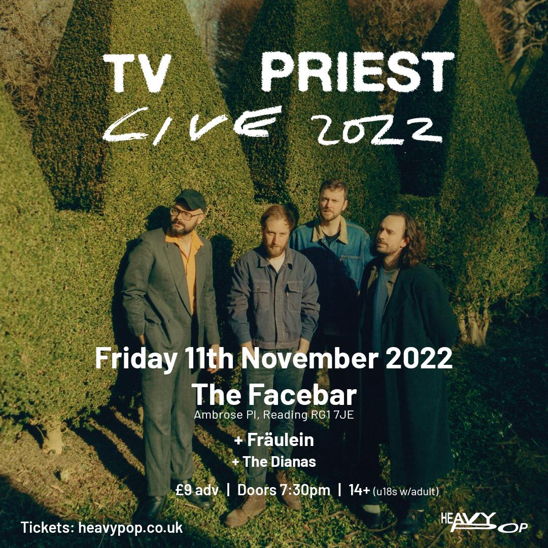 Heavy Pop presents post-punk band TV Priest for Reading gig this Friday
