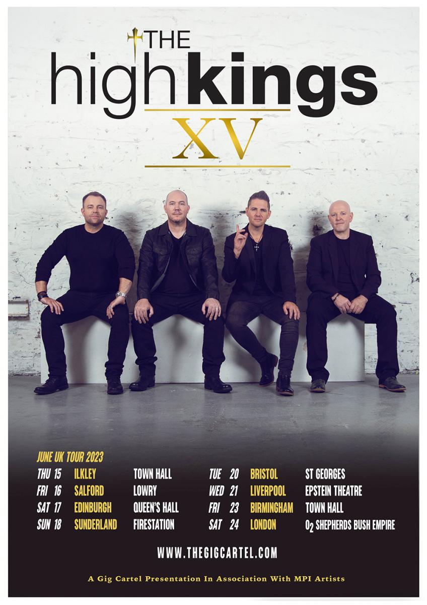 Irish folk band The High Kings announce UK tour dates for June 2023
