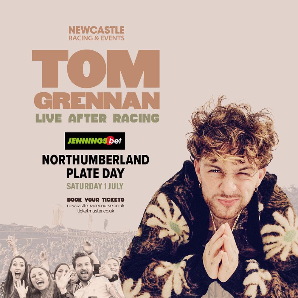 Tom Grennan announces Newcastle Racecourse show for this July