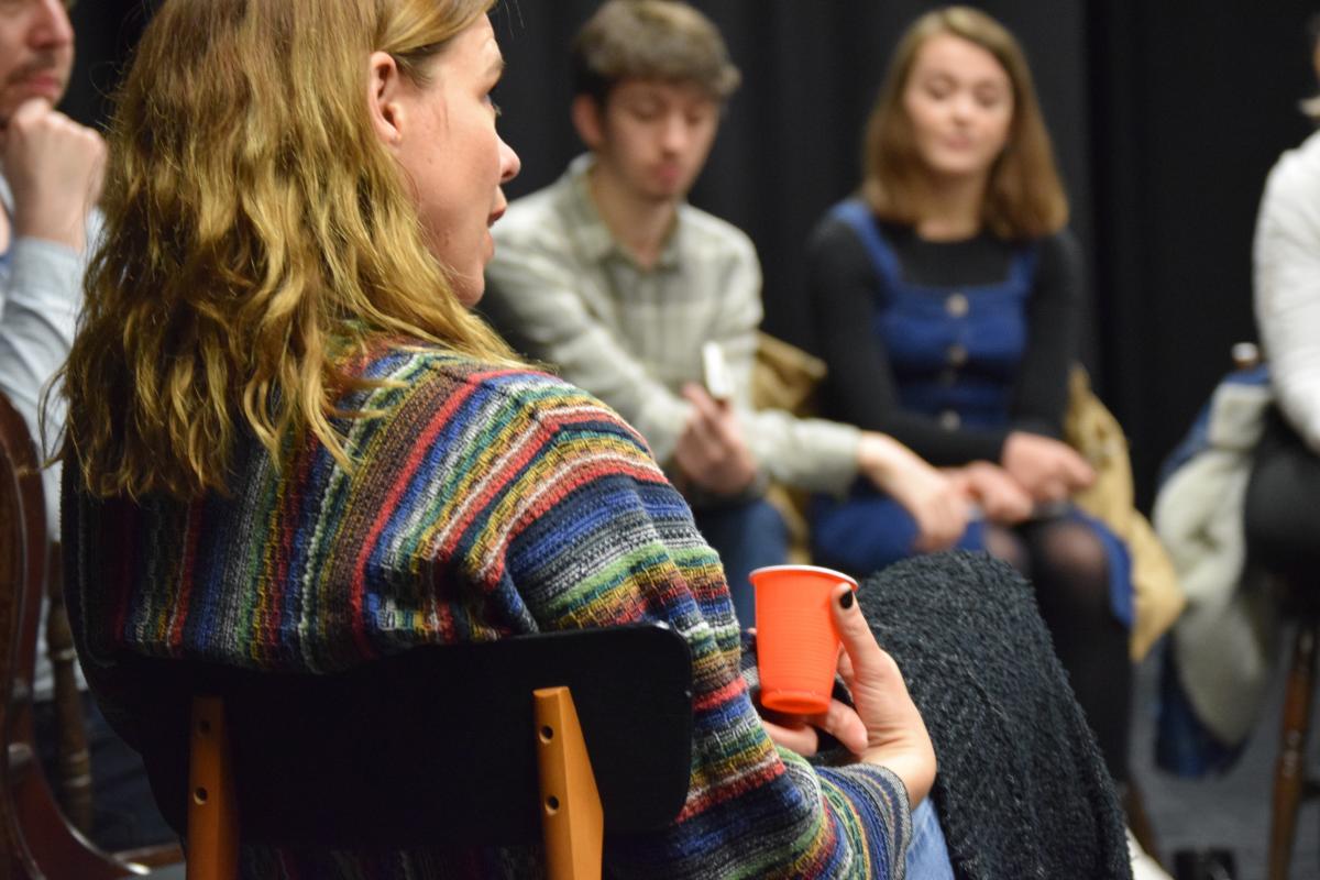 Billie Piper shares her experience with aspiring actors at Shoebox Theatre