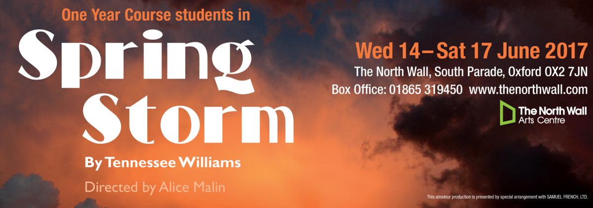 Oxford School of Drama will be whipping up a Spring Storm at The North Wall in June