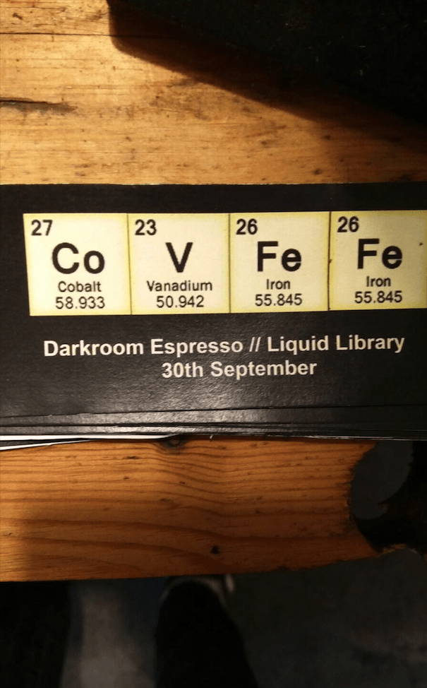 Darkroom Espresso and Liquid Library present: Damn Good Covfefe