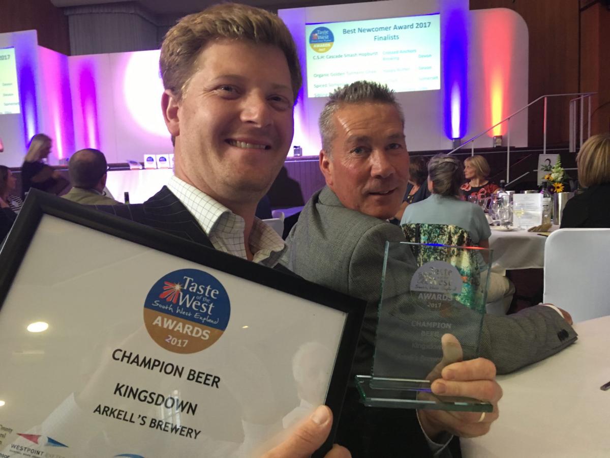 Arkell's beers scoop a raft of awards at Taste of the West event