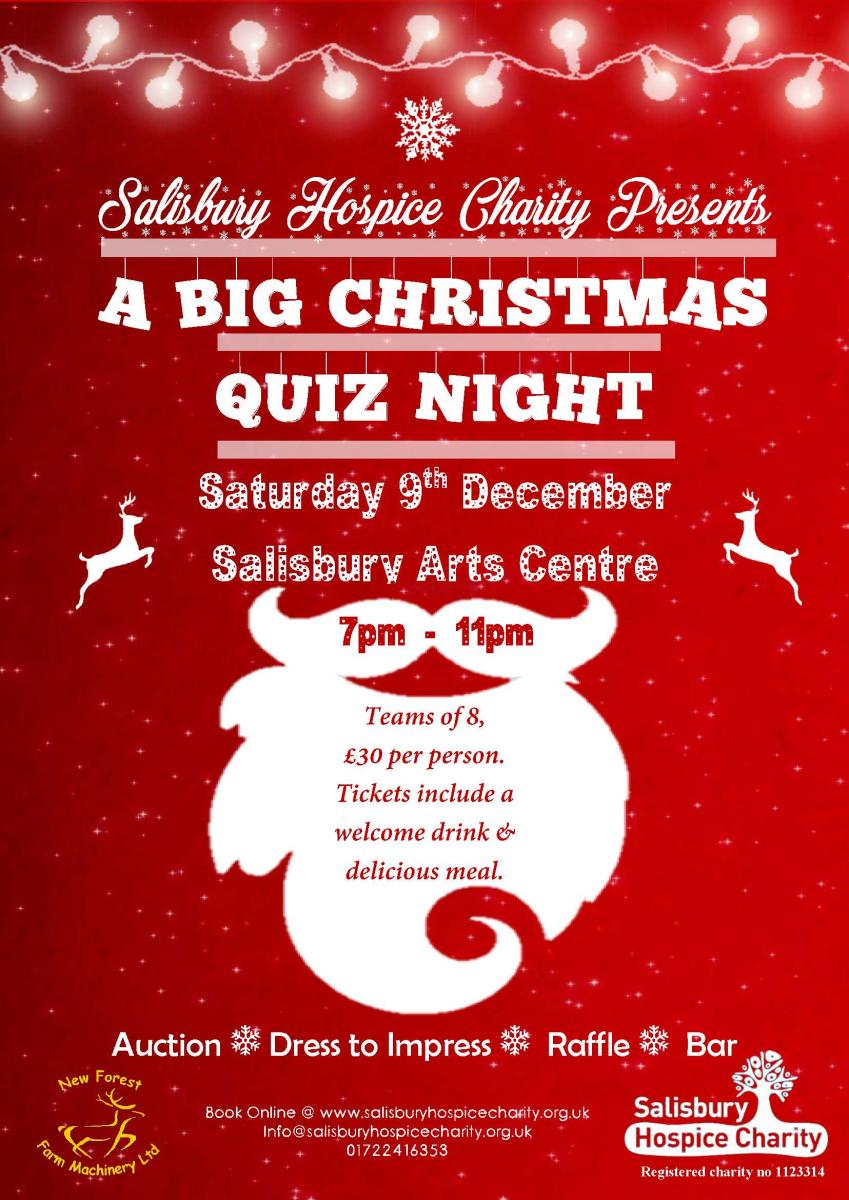 Salisbury Hospice Charity Presents: A Big Christmas Quiz Night