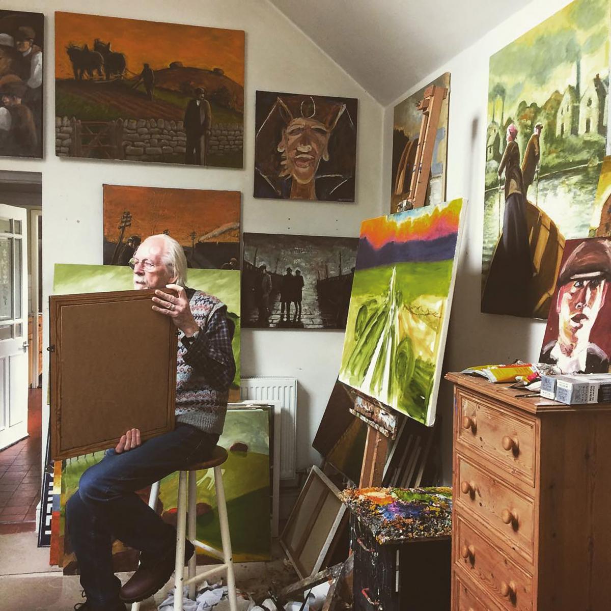 Inside the studio of the renowned artist Ken White