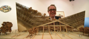 ©Calyx Picture Agency  The director of the Swindon Museum and Art Gallery Trust is Hadrian Ellory-van Dekker, with a model of the new museum and art gallery
